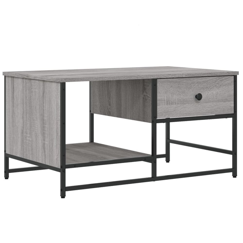 Vidaxl Konferenčný stolík sivý sonoma 85,5x51x45 cm kompozitné drevo